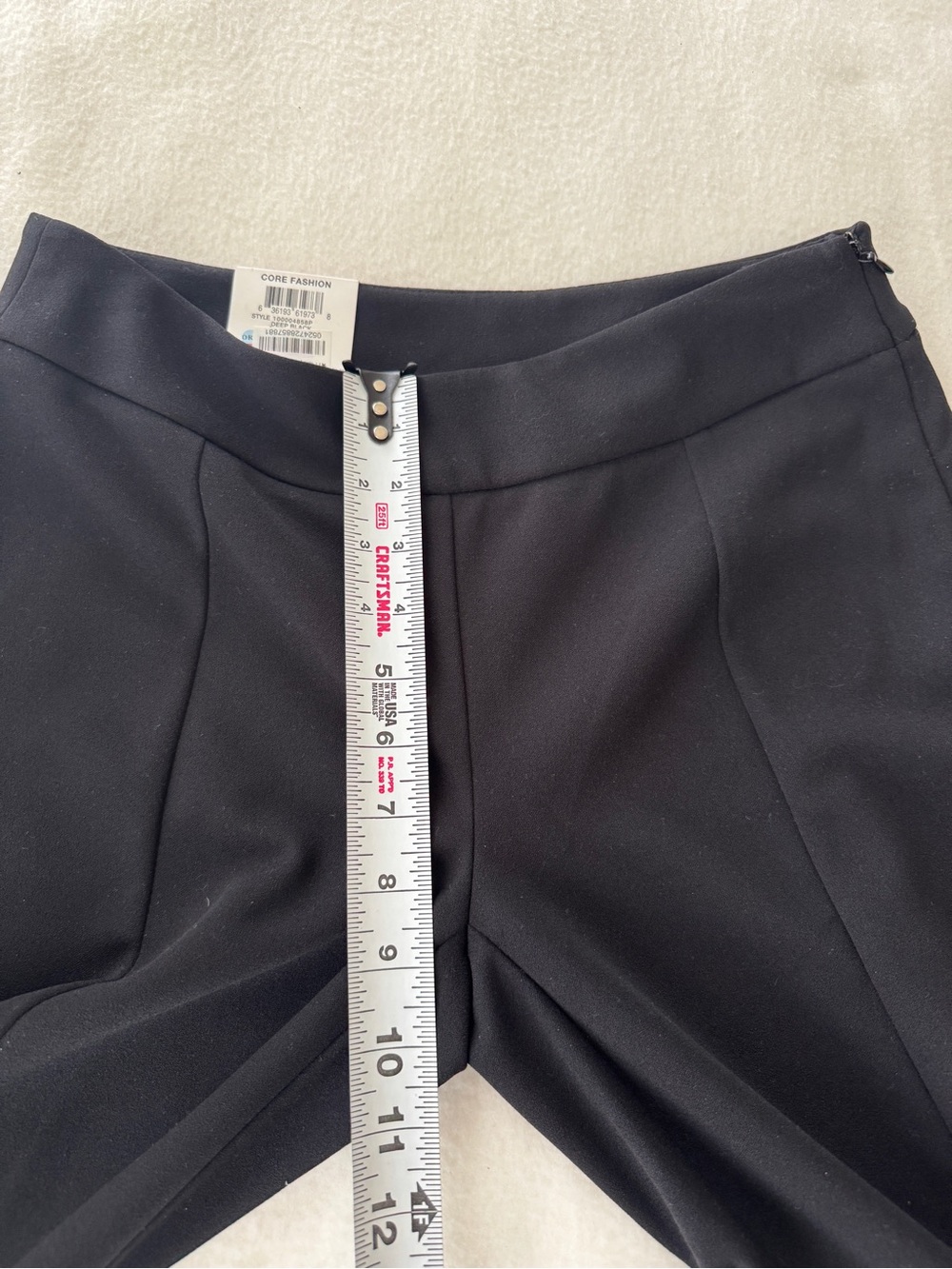 Classic Vintage International Concepts Flare Pants Black Size 6 Petite NWT - Picture 7 of 10